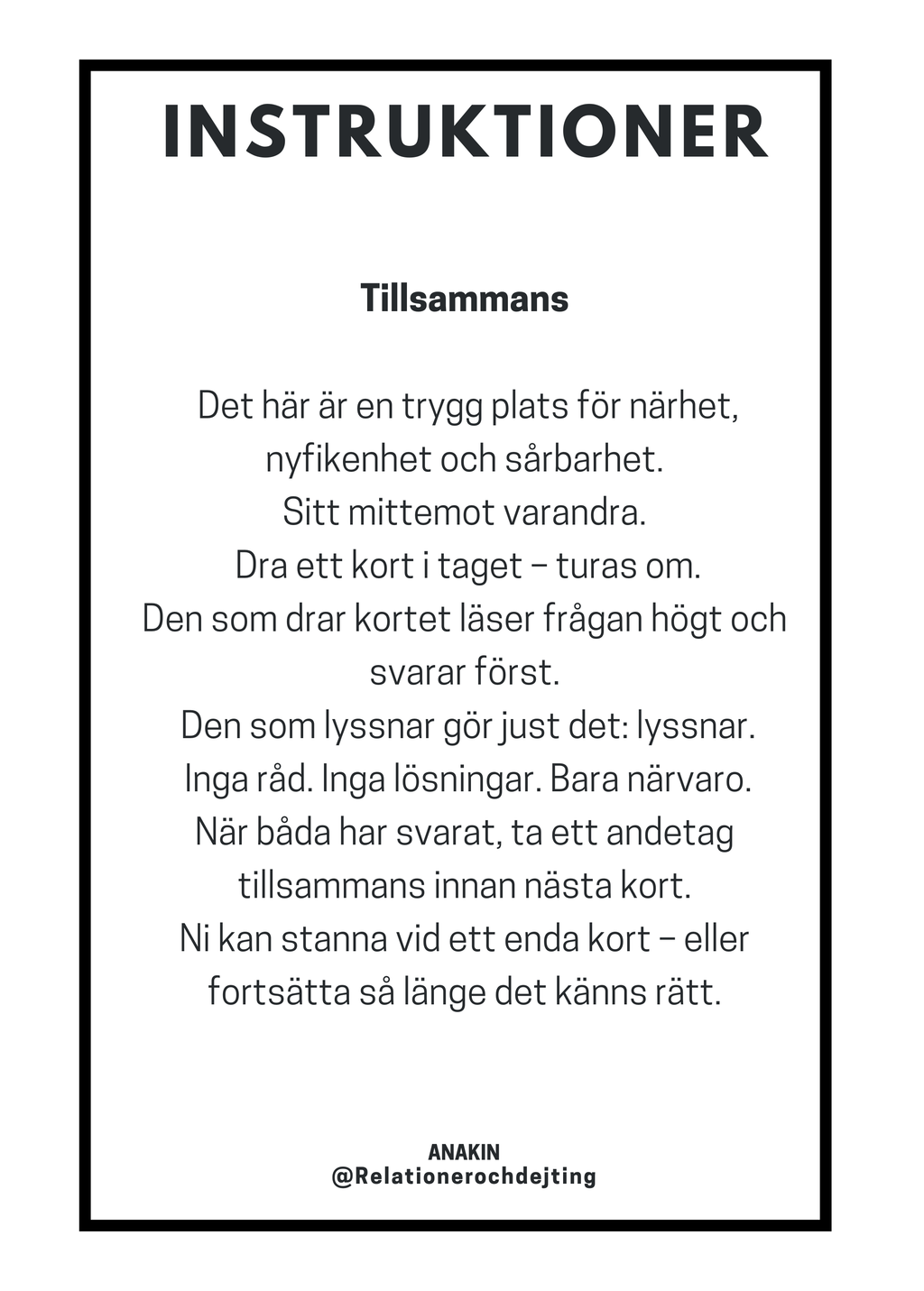 Samtalskort - PÅ RIKTIGT