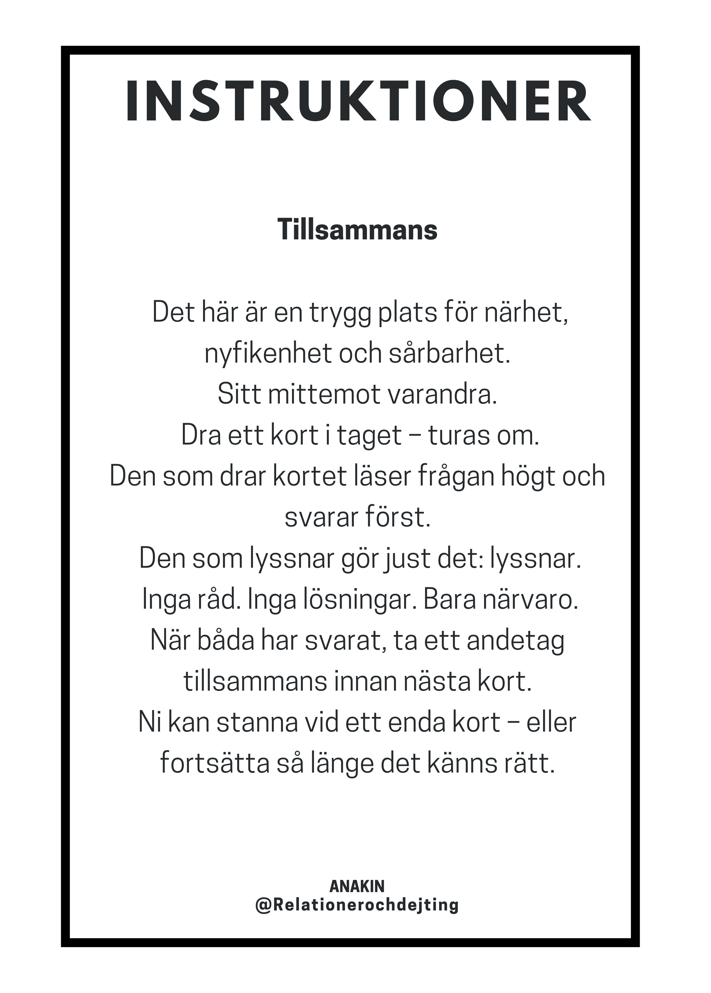 Samtalskort - PÅ RIKTIGT