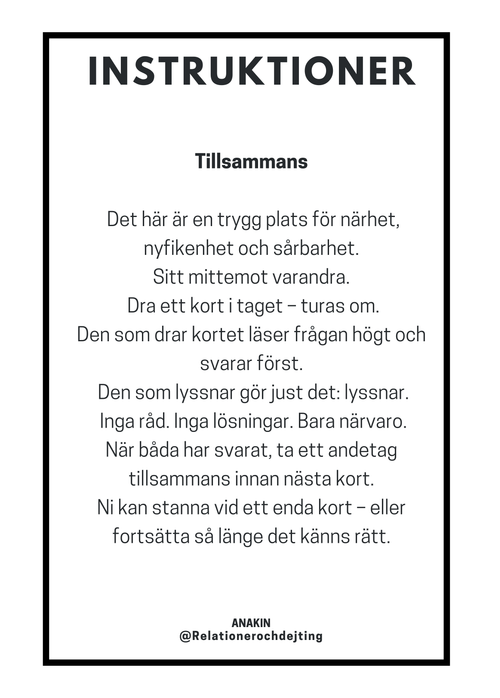 Samtalskort - PÅ RIKTIGT
